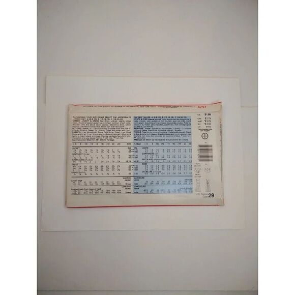 Vintage Butterick 4797 See Sew 2 Piece Dress Jacket Misses 6-8-10 UNCUT … - Picture 4 of 9